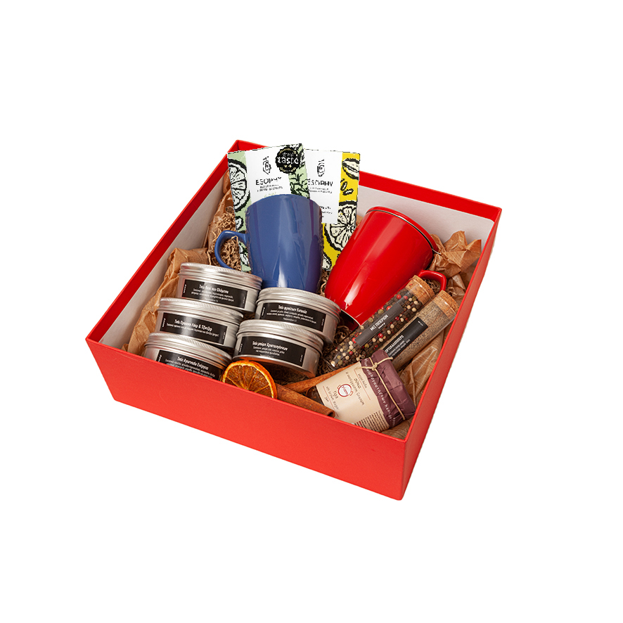 δωρο μπλε-κόκκινη κούπα